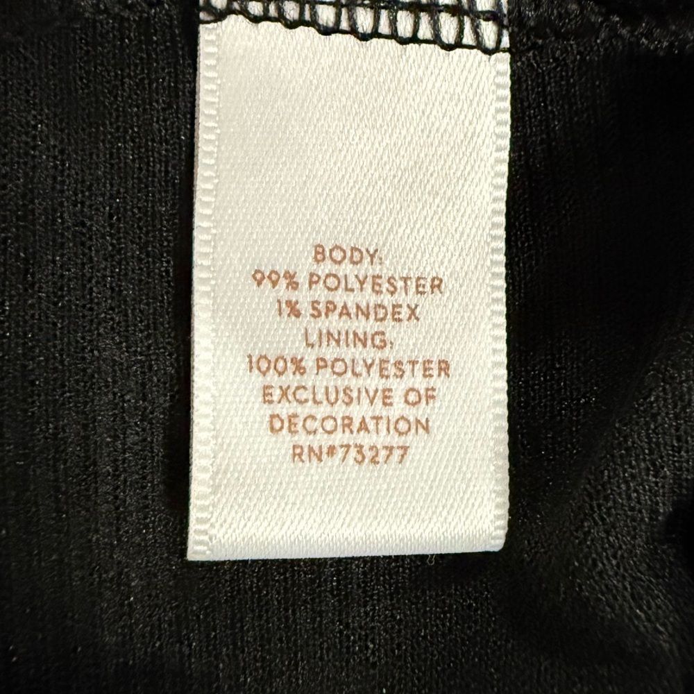 LC Lauren Conrad Black Floral Half Sleeve Dress Size XL - Picture 7 of 8